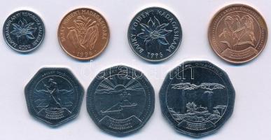 Madagaszkár 1996-2002. 5a - 10Fr (7xklf) forgalmi összeállítás T:1,1-
Madagascar 1996-2002. 5 Ariar...