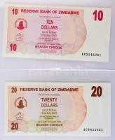 Zimbabwe 1994-2009. 1c - 100.000.000.000.000$ (61xklf) kisalakú berakólapokra rendezve T:I
Zimbabwe...