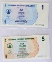 Zimbabwe 1994-2009. 1c - 100.000.000.000.000$ (61xklf) kisalakú berakólapokra rendezve T:I
Zimbabwe...