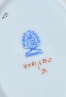 Herendi Viktória mintás tálka, 4 db, mind különféle, kézzel festett, jelzett, hibátlan, 7,5x9,5x1,5 ...