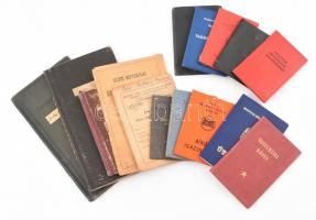 cca 1940-1980 14 db igazolvány, útlevél, leckekönyv, tagsági igazolvány