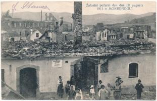 Mokronog, Nassenfuss; Zalostni pozarni dan dné 19. avgusta 1911 / ruins after the fire (EK)