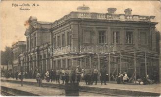 Ufa, Oufa; railway station, soldiers (EK)