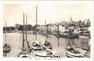 Pornic, Vue generale du port / port, boats