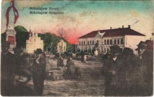 1917 Mykolaiv, Mikolajów; Rynek / Ringplatz / square, market (EK)