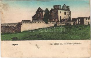 1917 Zagórz, Og. widok str. zachodnio pólnocna / monastery ruins (fl)