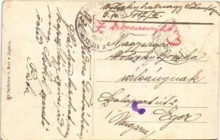 1917 Zagórz, Og. widok str. zachodnio pólnocna / monastery ruins (fl)