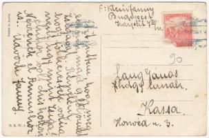 Art Nouveau lady with baby. B.K.W.I. 201-4. s: Mela Koehler (EK)