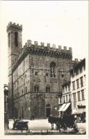 Firenze, Palazzo del Podestá (Bargello) / street view, automobile, palace, café