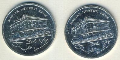 1992. 200Ft Ag "MNB" (2x) T:BU,2
