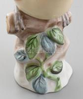 Herendi porcelán madár, kézzel festett, jelzett, apró kopásnyomokkal, m: 14 cm, h: 18 cm