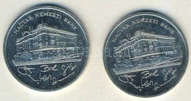 1992. 200Ft Ag "MNB" (2x) T:BU,2