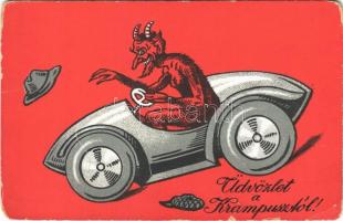 Üdvözlet a krampusztól! Autóban / Krampus in automobile (EK)