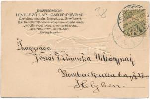 1904 Mikulás, dombornyomott / Saint Nicholas, embossed