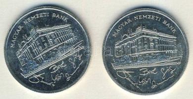 1992. 200Ft Ag "MNB" (2x) T:BU,2