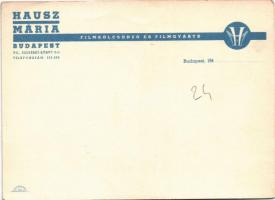 Egy szív megáll! Filmplakát Karády Katalinnal. hausz Mária filmkölcsönző és filmgyártó reklám / Hung...