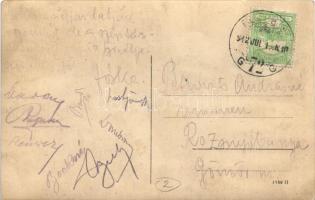 1912 Budapest XIV. Gundel Állatkerti vendéglő, vendégek a kertben. photo