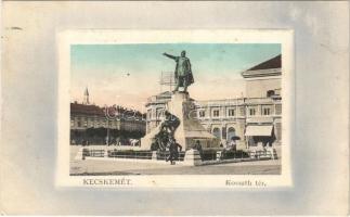 1911 Kecskemét, Kossuth tér és szobor, Fuchs Samu üzlete