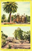 Mendoza, Portones de entrada al parque San Martín, Panorámica explanada del Cerro de la Gloria / park, panorama, automobiles (EK)