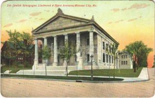 1909 Kansas City (Missouri), Jewish Synagogue, Lindwood &amp; Flora Avenues, Judaica (EM)