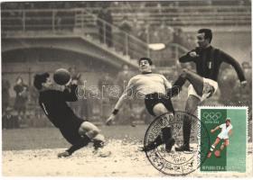 Giochi XVII Olimpiade Roma 1960 / 1960 Summer Olympics, Games of the XVII Olympiad in Rome, football + 1960 Repubblica di San Marino So. Stpl.