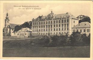 1913 Székelyudvarhely, Odorheiu Secuiesc; Római katolikus templom és gimnázium / church and grammar school