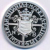 DN "Magyar tallérok utánveretben - Báthory Zsigmond tallérja 1589" Ag emlékérem tanúsítván...
