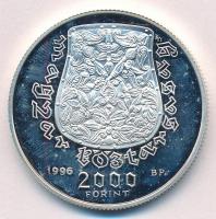 1996. 2000Ft Ag "Honfoglalás" kapszulában T:1- (PP) fo. Adamo EM141