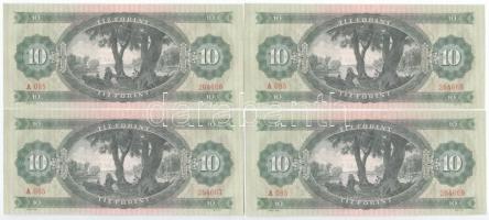 1962. 10Ft (9x sorszámkövető: A085 264661 - A085 264669) T:I-
Adamo F6