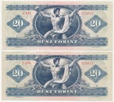 1980. 20Ft (2x sorszámkövető: C408 019042 - C408 019043) T:I-,II
Adamo F17