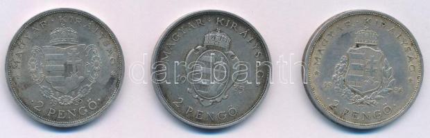1935. 2P Ag "Pázmány" + 1935. 2P Ag "Rákóczi" + 1936. 2P Ag "Liszt Ferenc&q...