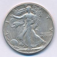 Amerikai Egyesül Államok 1944. 1/2$ Ag Walking Liberty T:2,2- USA 1944. 1/2 Dollar Ag Walking Liberty C:XF,VF Krause KM#142
