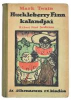 Twain, Mark: Huckleberry Finn kalandjai. Bp., 1921, Athenaeum. Kiadói félvászon kötés, kissé kopottas állapotban.