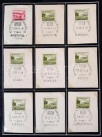 Alkalmi bélyegzés gyűjtemény maradvány a Mihályfi katalógus szerint rendezve az 1950-es évekből, benne kb 429 db klf, gyűrűs mappában