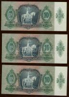1936. 10P (3x) benne papírránccal! T:I