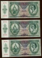 1936. 10P (3x) benne papírránccal! T:I