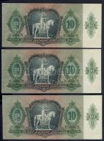 1936. 10P (3x) benne papírránccal! T:I