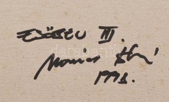 Marácz István (1958-): Esőben III. Professzionális fotópapír, kézi nagyítású, 1/1 nagyítás, bársony ...