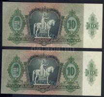 1936. 10P (2x) benne papírránc! T:I