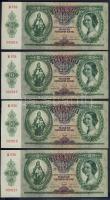 1936. 10P (4x) egymásutáni sorszámokkal T:I