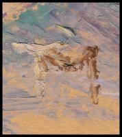 TM jelzéssel: Portré. Olaj, karton. 23x33 cm