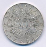 Ausztria 1956. 25Sch Ag "Mozart" T:2 
Austria 1956. 25 Schilling Ag "Mozart" C:...