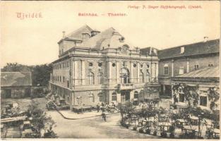 Újvidék, Novi Sad; színház, terasz / theatre, terrace