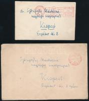 1942-1944 Páncélos tiszt 2 db értesítője (házassági, gyermekszületési)