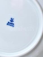 Tirschenreuth leves és lapos tányérok 6+6 db. Máz alatti kék festéssel. Kézzel festett, jelzett, hib...