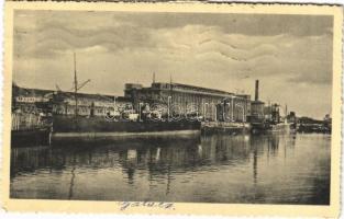 1933 Galati, Galac, Galatz; Docurile / port / kikötő