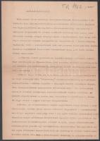 1962-1967 Zsolt Róbert útlevélkérelméhez írt önéletrajza, 3 db