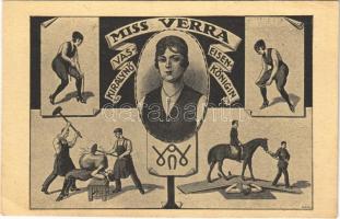 Miss Verra vaskirálynő, cirkuszi akrobata / Eisenkönigin / Hungarian Iron Queen, circus acrobat (EK)