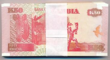 Zambia 2009. 50K (84x) sorszámkövetők "BR/03 9004617 - BR/03 9004700" T:I,I-
Zambia 2009....