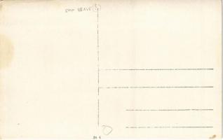 Első világháborús osztrák-magyar katonák a Száván, tutaj és motorcsónak (Smpb Save) / WWI K.u.K. mil...